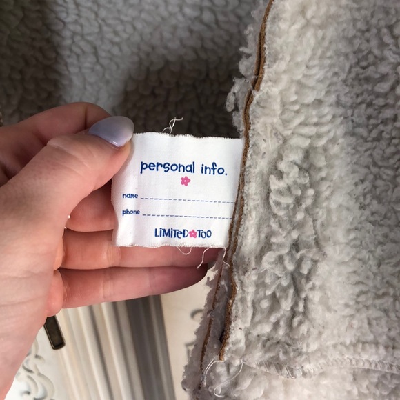 Limited Too faux suede/fur jacket - Picture 6 of 6